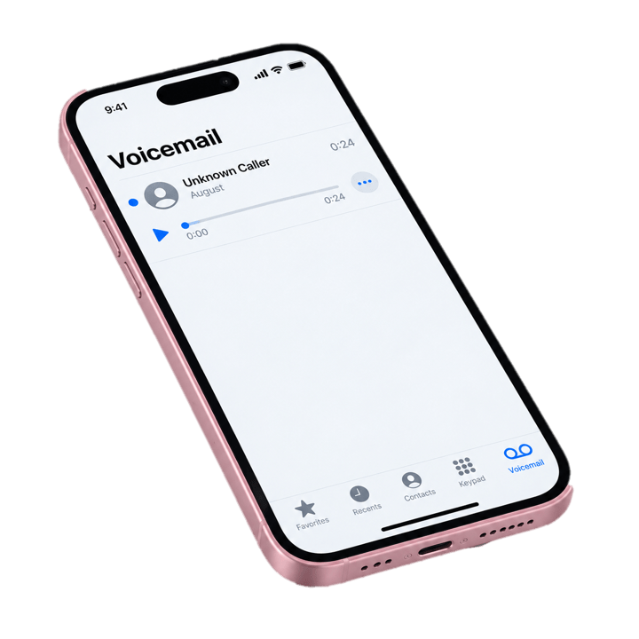 When you find an old message:&nbsp;Voicemail